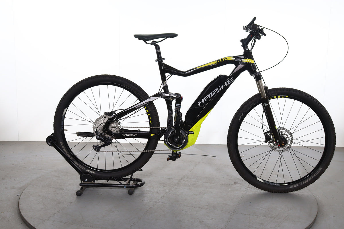 haibike e bike fully 2016 Electric SDuro FullNine SL refurbished Farbe:metallic off-white Thule VeloCompact 3-Bike Anhängerkupplungs-Fahrradträger Stereo Hyrbid 160