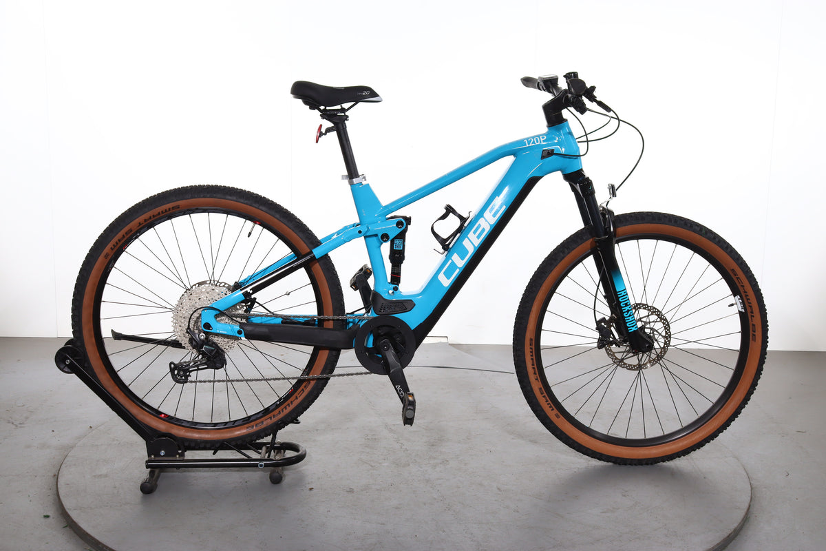 cube stereo hybrid 120 race 750 petrol blue Cube Stereo Hybrid 120 Pro Electric Bike refurbished
