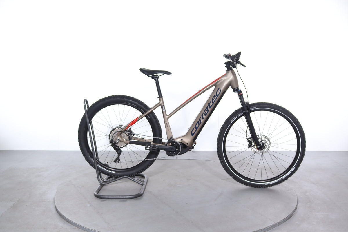 corratec pedale E-Power X-Vert Pro electric bike refurbished Color:Gneiss Elemnt Roam V2 GPS m730-27-5-carbon-rim