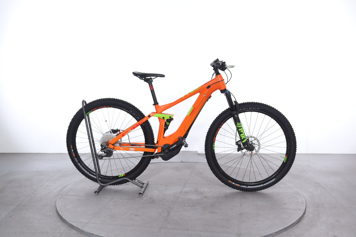 cube stereo hybrid 120 race 750 orange Cube Stereo Hybrid 120 Race Electric Bike refurbished