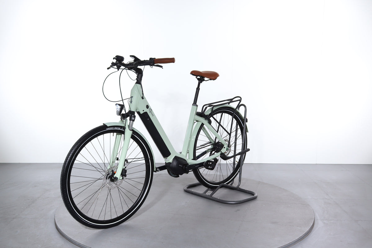 VAE O2feel ISWAN N7 - E5000 – Vélo Ville Bleu Aluminium Moteur Neuf