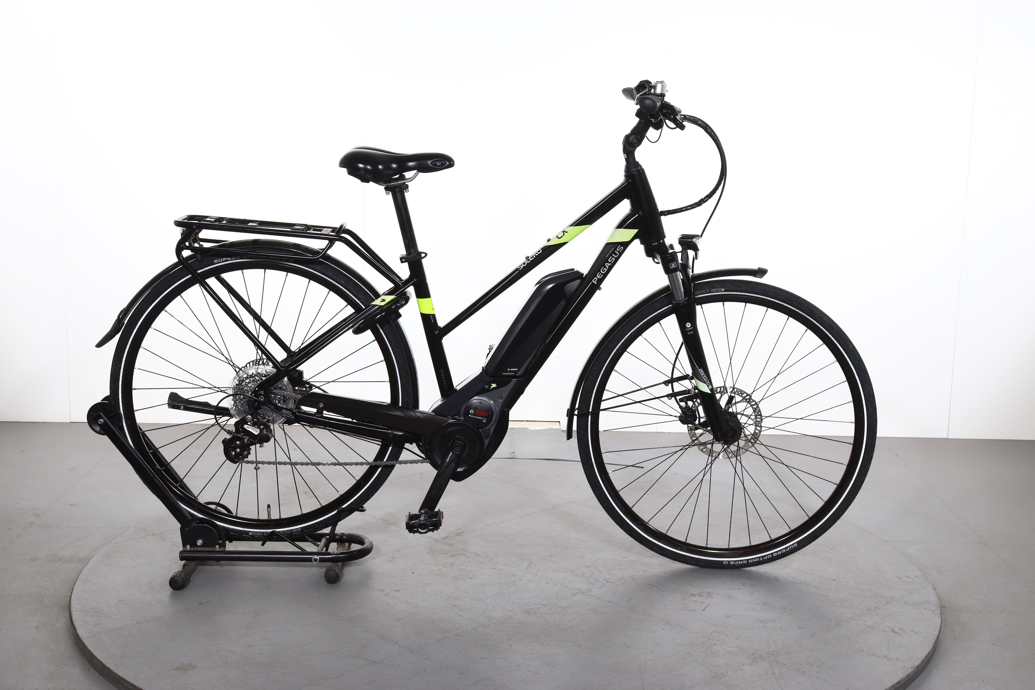 pegasus fahrrad solero e8 Electric bike Sport CX refurbished RGroup_31687 MIVELO 2in1 Fahrradtasche - Color:Gloss Sand