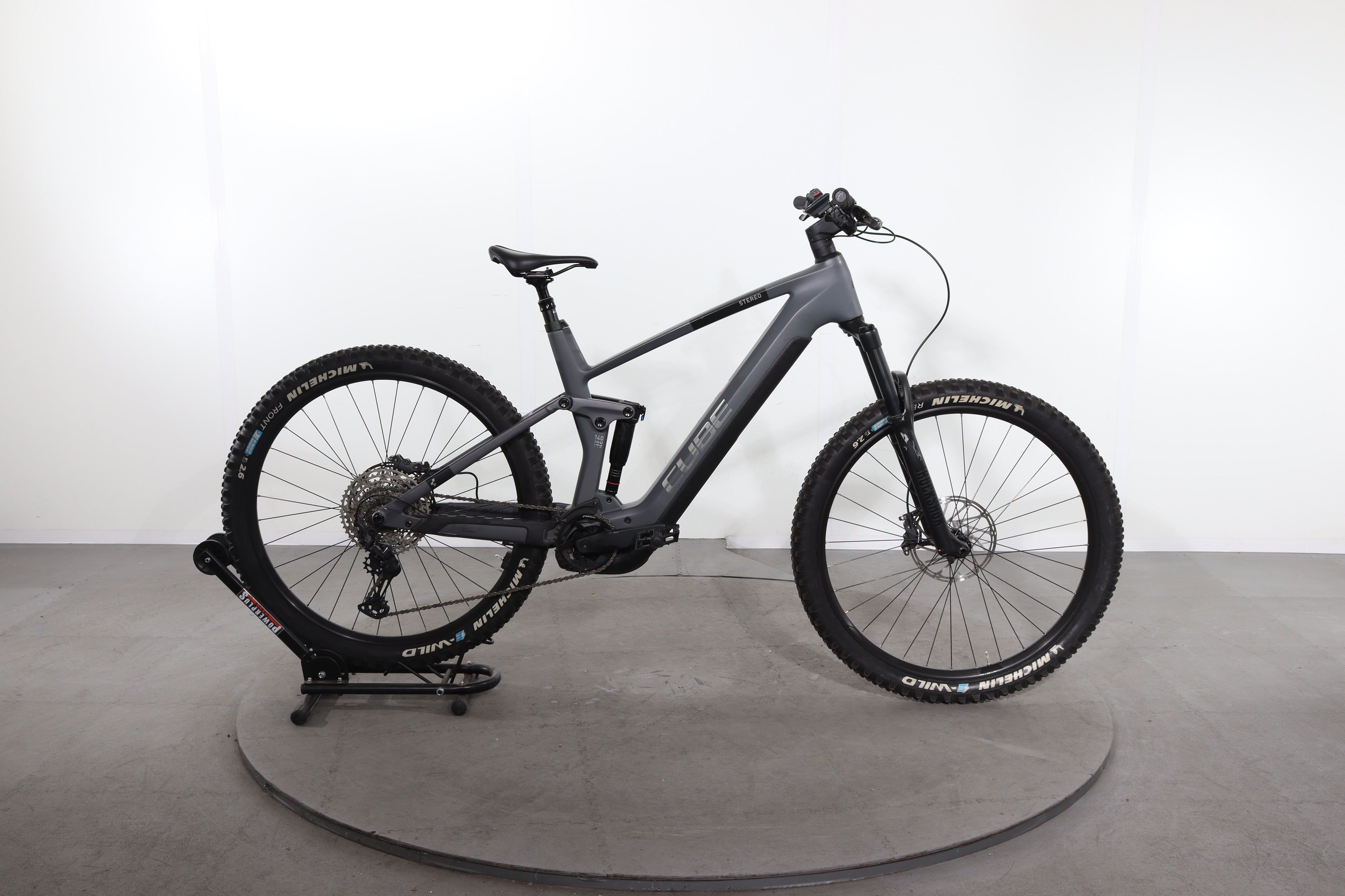stereo hybrid 140 hpc race Electric bike Cube 2023 refurbished Brand Name : Neunaber Knees are weak,, arms Color:Cypress Metallic / Black Liquid Metal