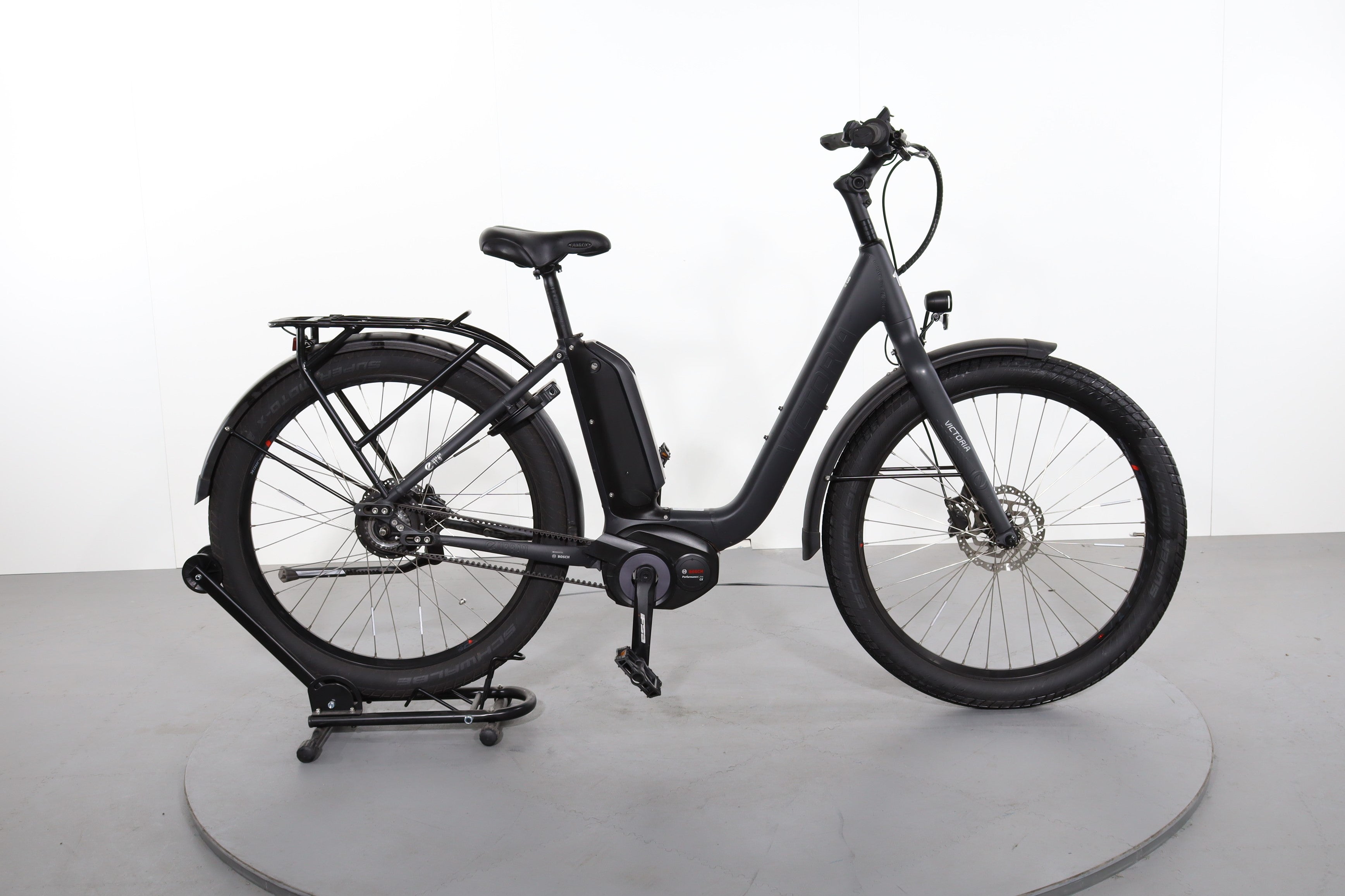 victoria e bike urban eUrban 11.9 Wave electric refurbished Colour:6100(Grey Medium Matt/Grey Lenses) Best Sim Racing Pedals Brooks Ledersattel in Schwarz